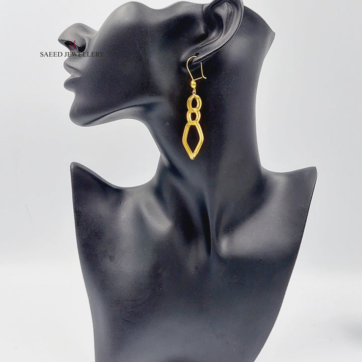 21K Gold Earrings by Saeed Jewelry - Image 3