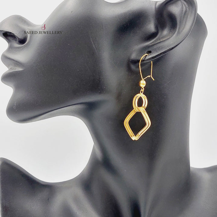 21K Gold Earrings by Saeed Jewelry - Image 2