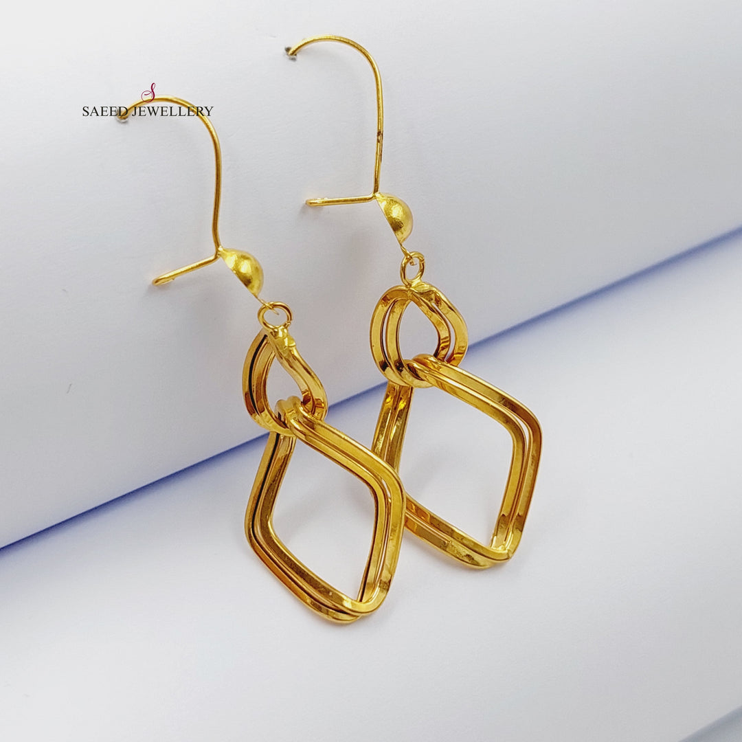 21K Gold Earrings by Saeed Jewelry - Image 4