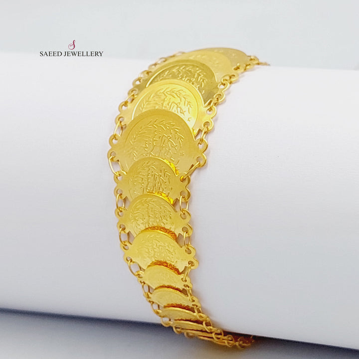 21K Gold Eighths Bracelet by Saeed Jewelry - Image 6