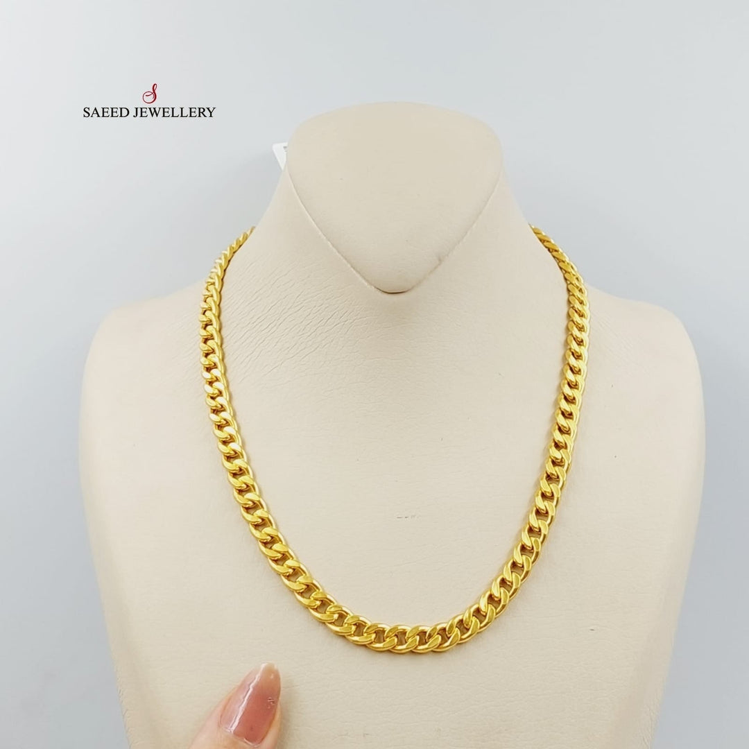 21K Gold Enameled Cuban Links Necklace by Saeed Jewelry - Image 12