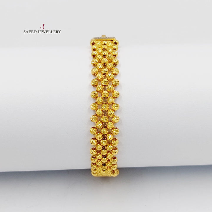 21K Gold Enameled Dandash Bracelet by Saeed Jewelry - Image 4