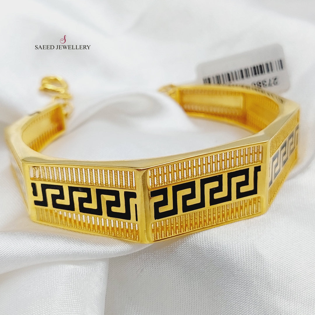 21K Gold Enameled Hexa Bracelet by Saeed Jewelry - Image 8