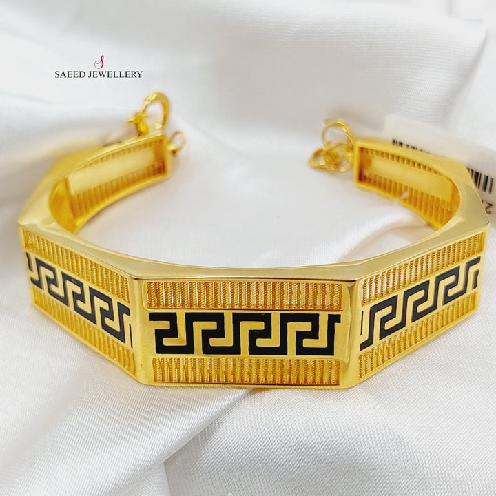 21K Gold Enameled Hexa Bracelet by Saeed Jewelry - Image 1