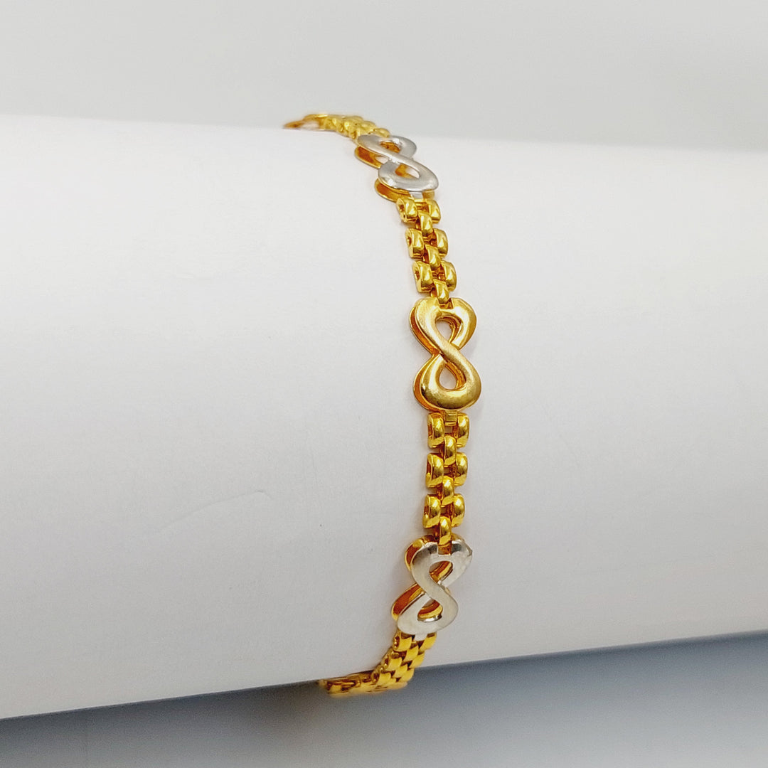 21K Gold Enameled Infinite Bracelet by Saeed Jewelry - Image 4