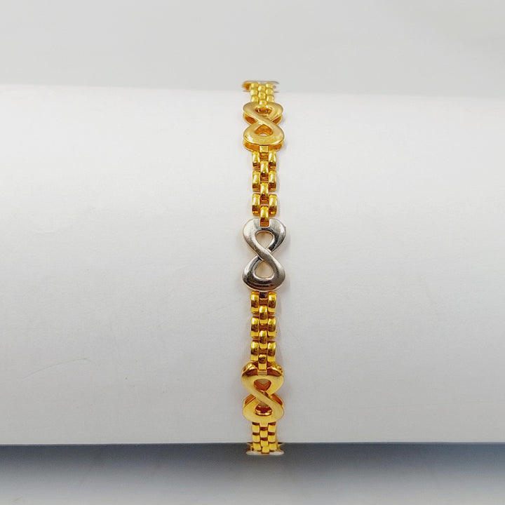 21K Gold Enameled Infinite Bracelet by Saeed Jewelry - Image 1