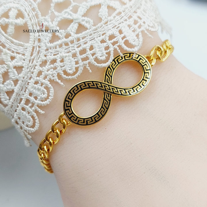 21K Gold Enameled Infinite Bracelet by Saeed Jewelry - Image 5