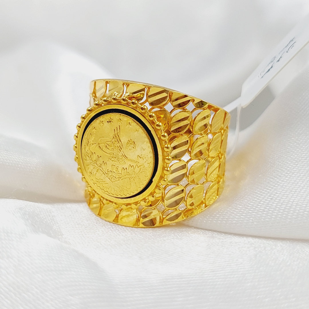 21K Gold Enameled Rashadi Ring by Saeed Jewelry - Image 1