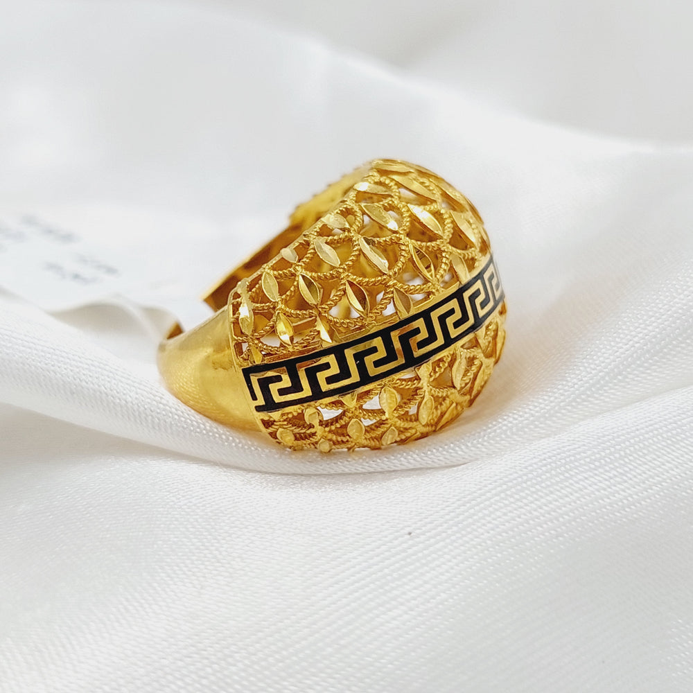 21K Gold Enameled Virna Ring by Saeed Jewelry - Image 2