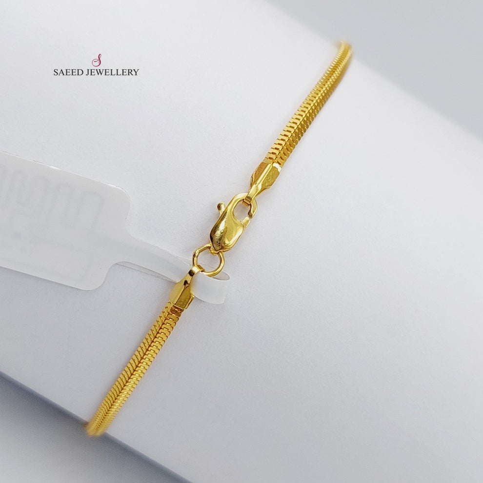 21K Gold Fancy Bracelet by Saeed Jewelry - Image 3