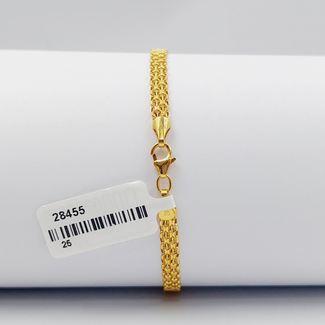 21K Gold Fancy Bracelet by Saeed Jewelry - Image 2