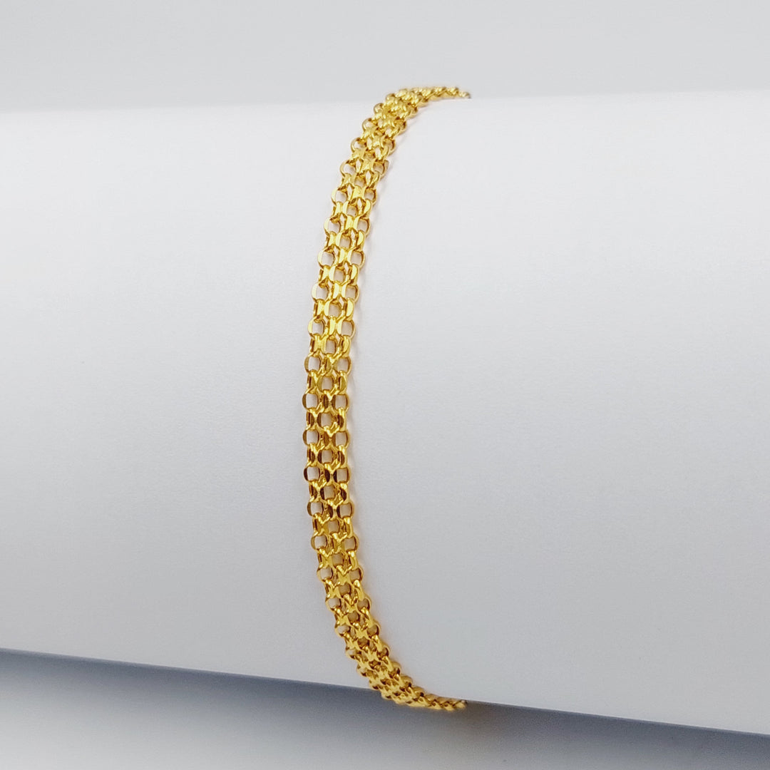 21K Gold Fancy Bracelet by Saeed Jewelry - Image 5