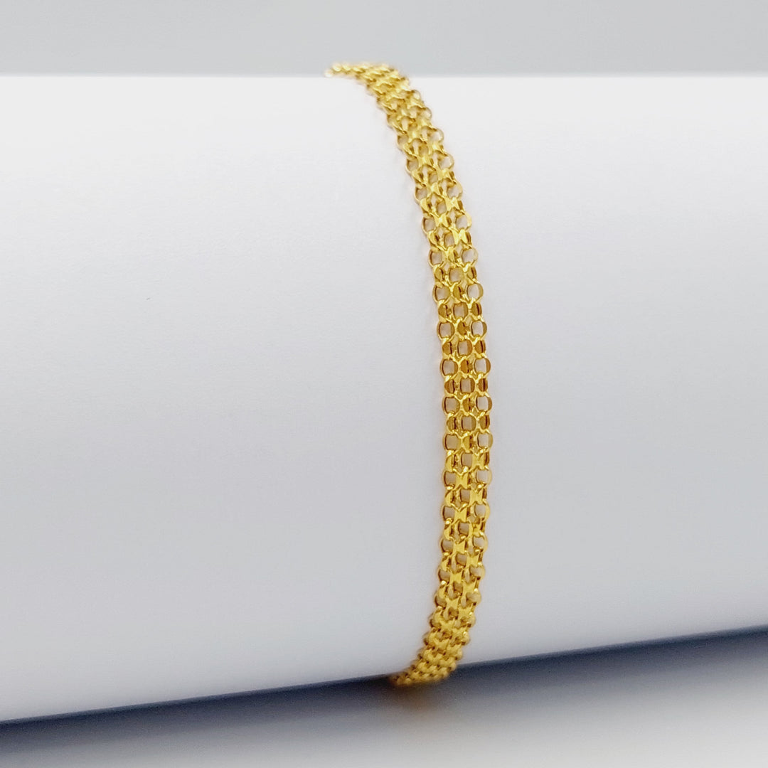 21K Gold Fancy Bracelet by Saeed Jewelry - Image 1