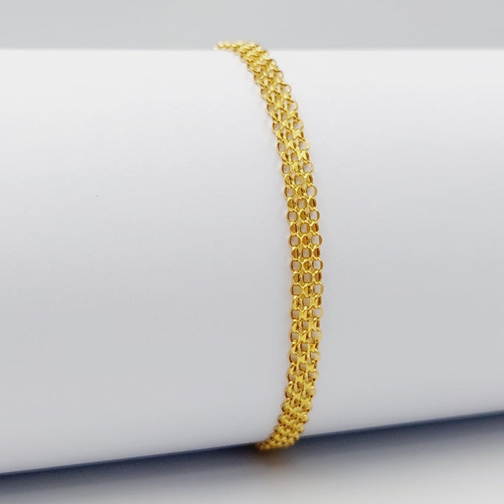 21K Gold Fancy Bracelet by Saeed Jewelry - Image 9