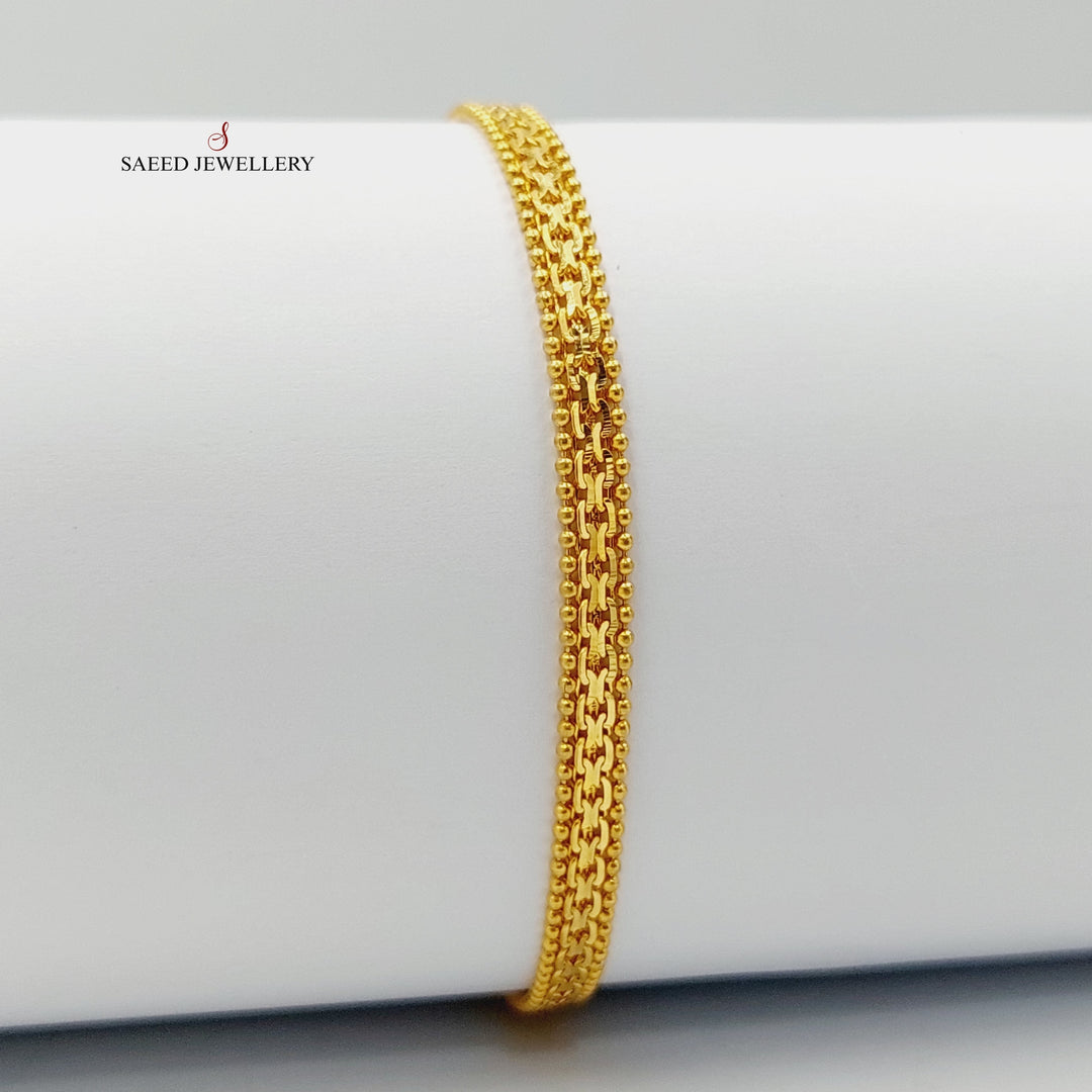 21K Gold Fancy Bracelet by Saeed Jewelry - Image 5