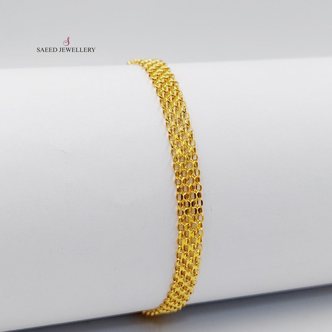 21K Gold Fancy Bracelet by Saeed Jewelry - Image 5