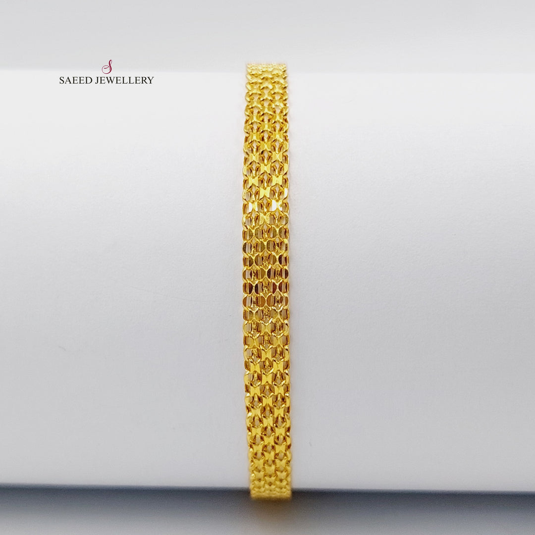 21K Gold Fancy Bracelet by Saeed Jewelry - Image 1