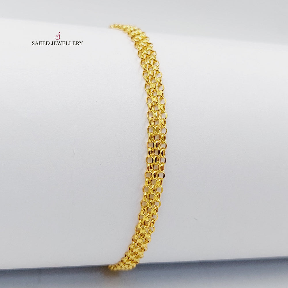 21K Gold Fancy Bracelet by Saeed Jewelry - Image 2