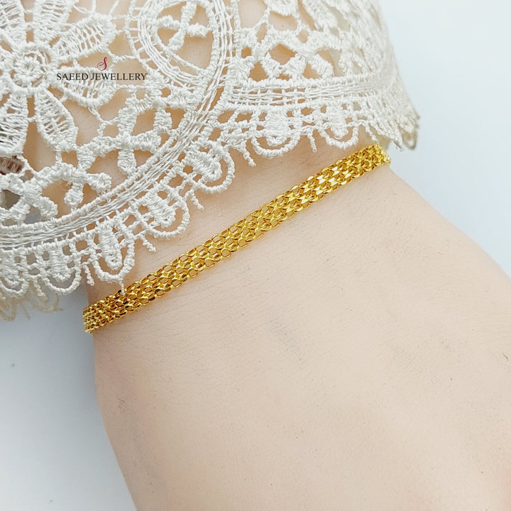 21K Gold Fancy Bracelet by Saeed Jewelry - Image 5