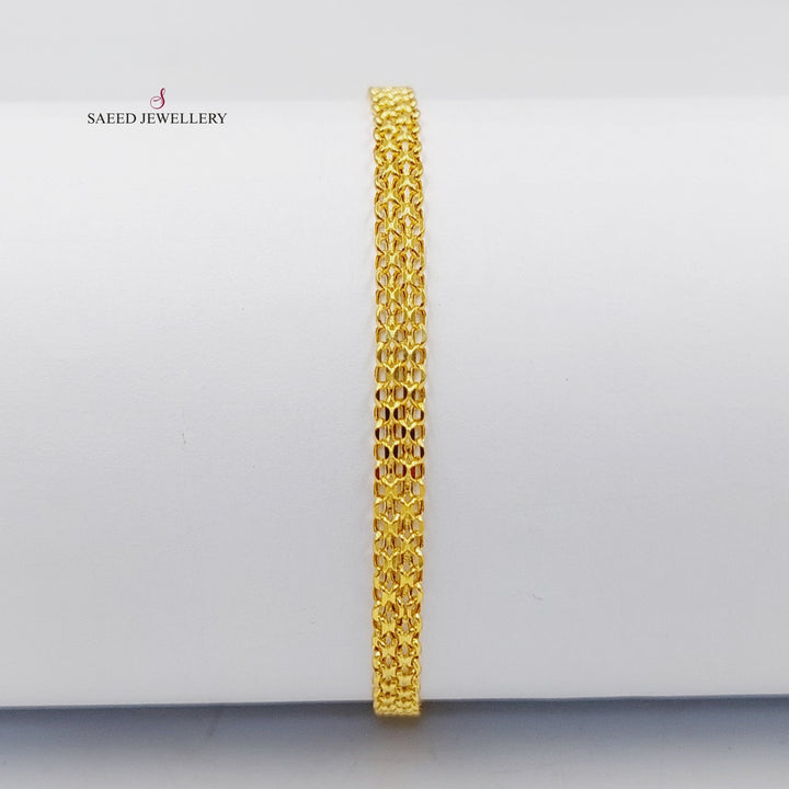 21K Gold Fancy Bracelet by Saeed Jewelry - Image 1