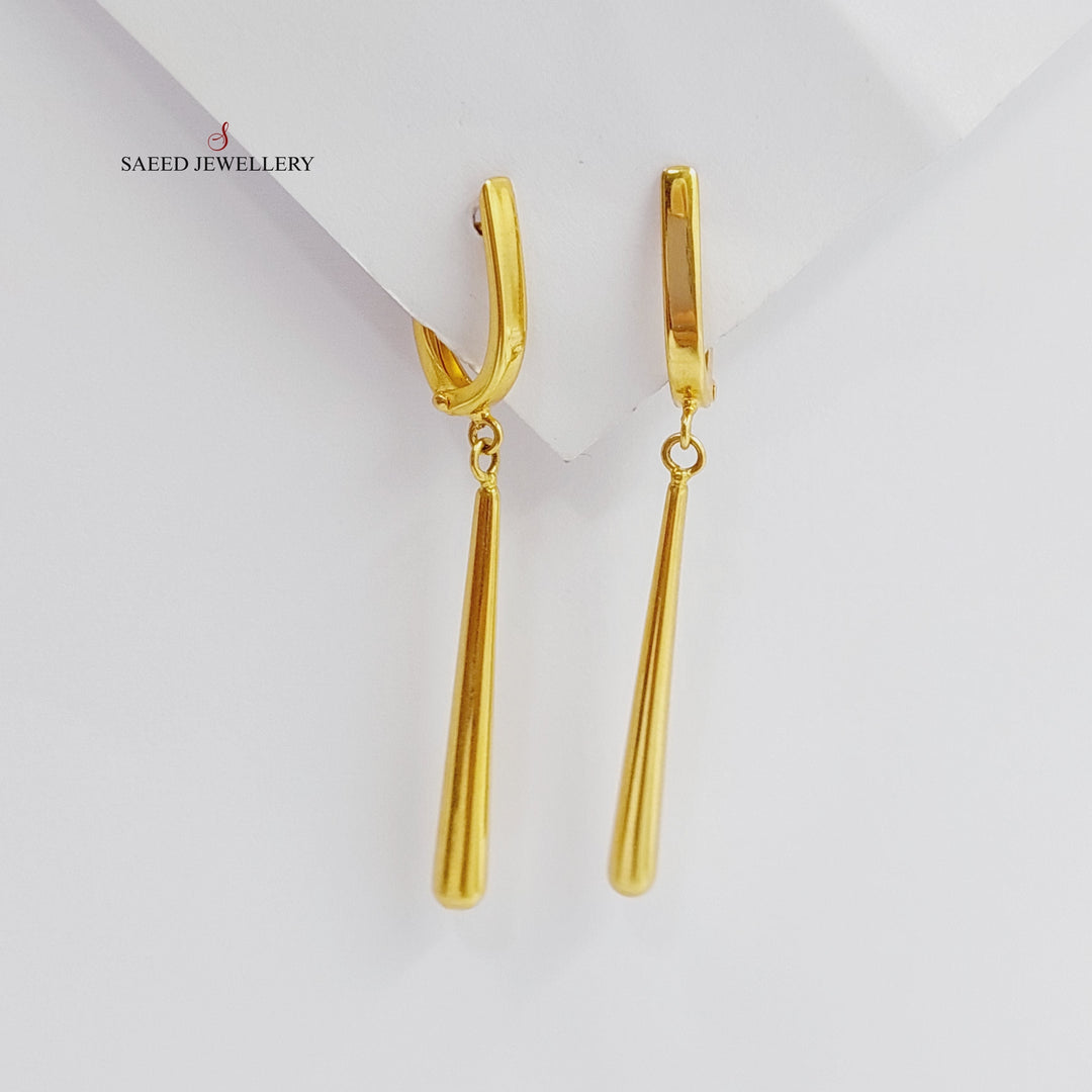 21K Gold Fancy Earrings by Saeed Jewelry - Image 1