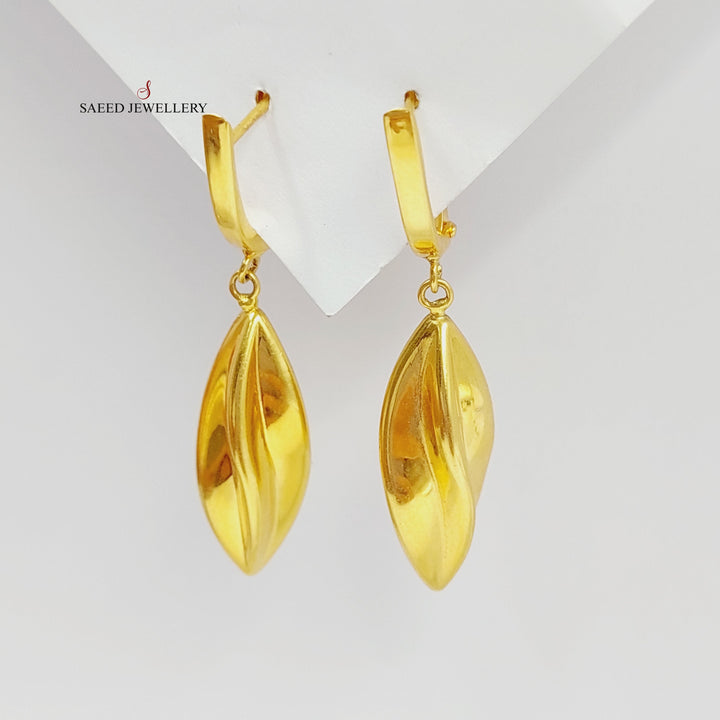 21K Gold Fancy Earrings by Saeed Jewelry - Image 1