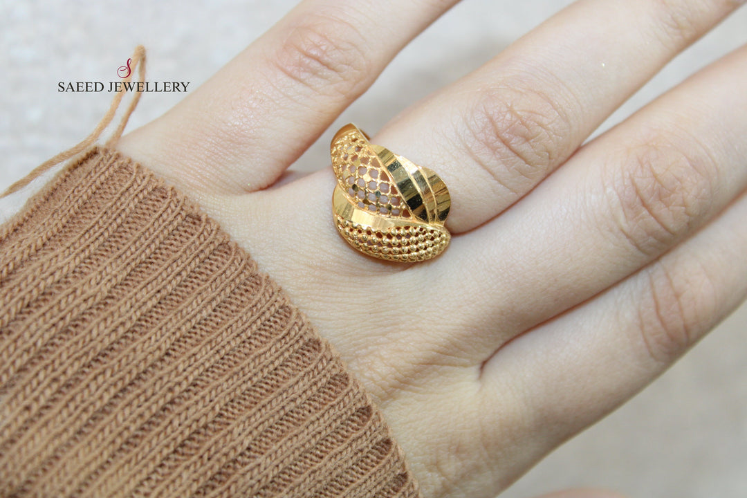 21K Gold Fancy Ring by Saeed Jewelry - Image 2