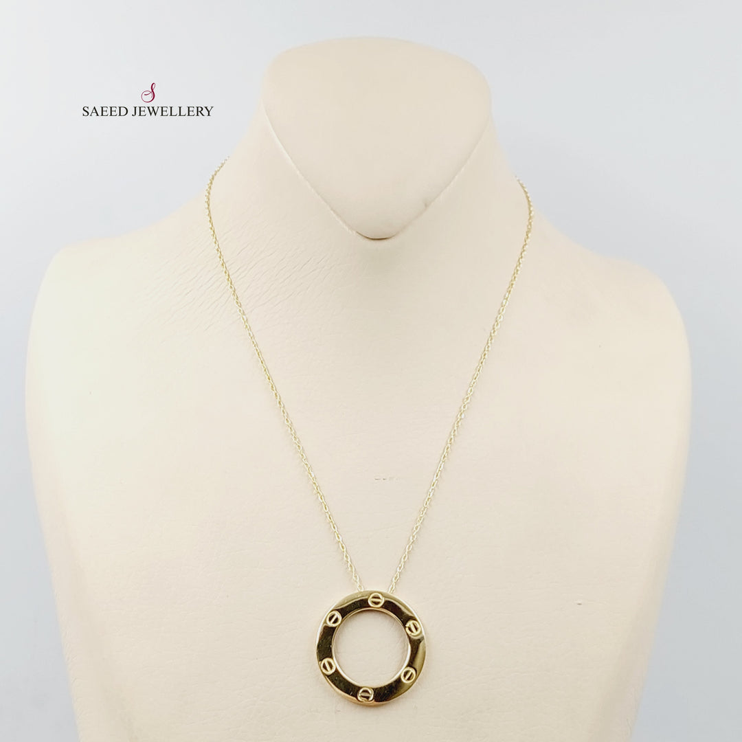 18K Gold Figaro Necklace by Saeed Jewelry - Image 4