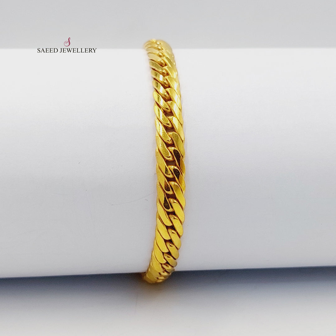 21K Gold Snake Bracelet by Saeed Jewelry - Image 1