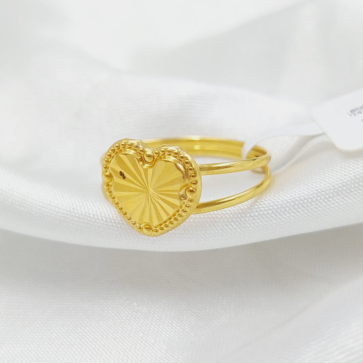 18K Gold Heart Ring by Saeed Jewelry - Image 1