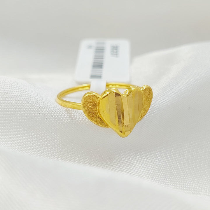 18K Gold Heart Ring by Saeed Jewelry - Image 3