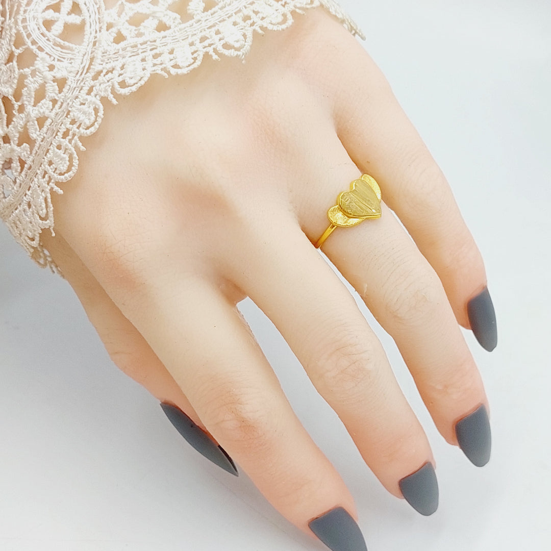 18K Gold Heart Ring by Saeed Jewelry - Image 3