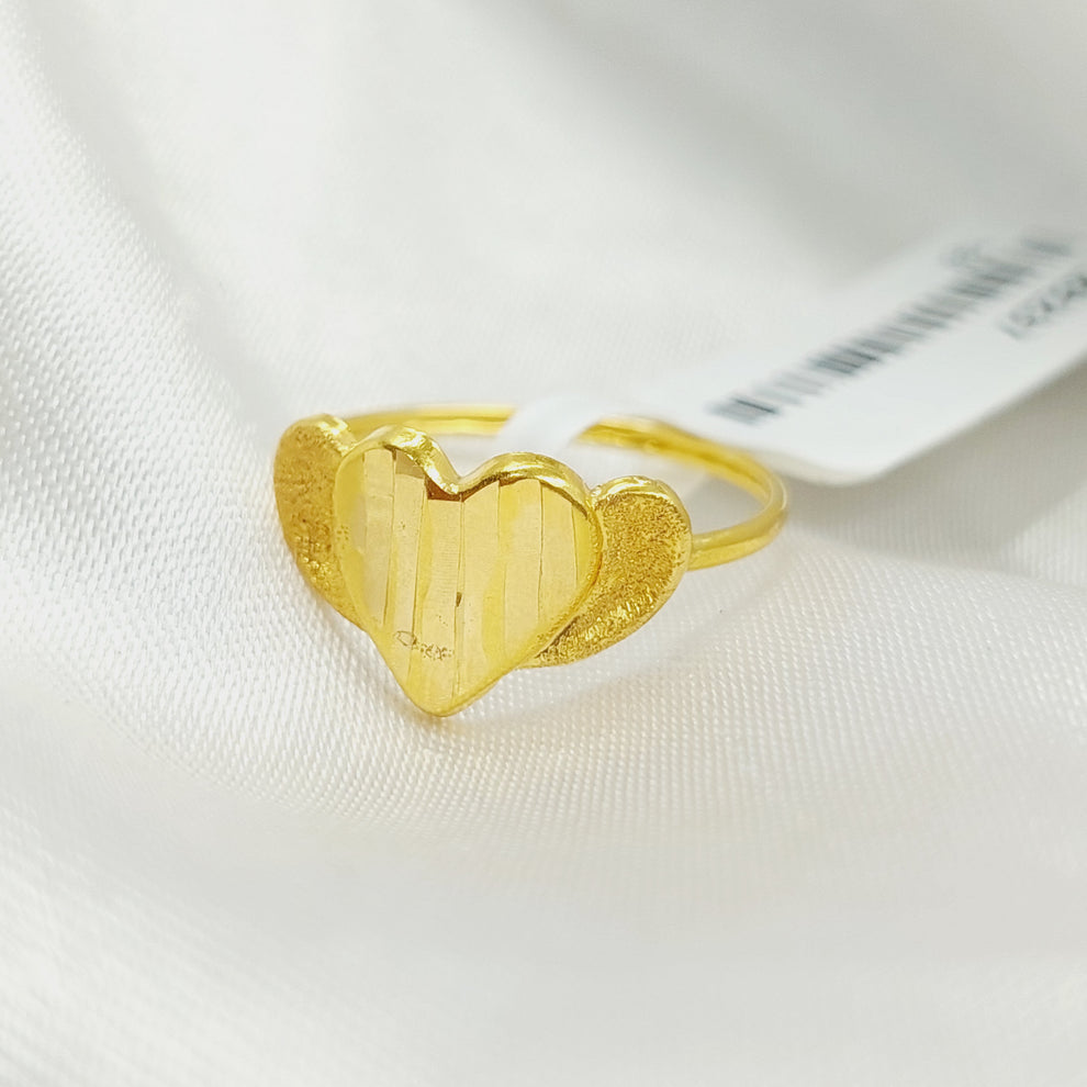 18K Gold Heart Ring by Saeed Jewelry - Image 5