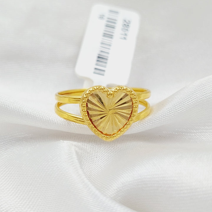 18K Gold Heart Ring by Saeed Jewelry - Image 3