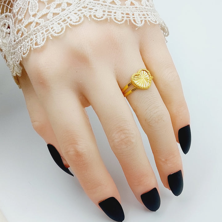 18K Gold Heart Ring by Saeed Jewelry - Image 4