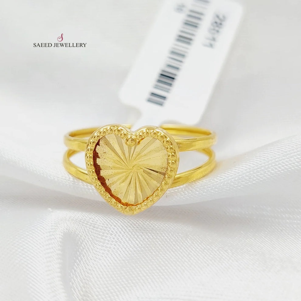 18K Gold Heart Ring by Saeed Jewelry - Image 1