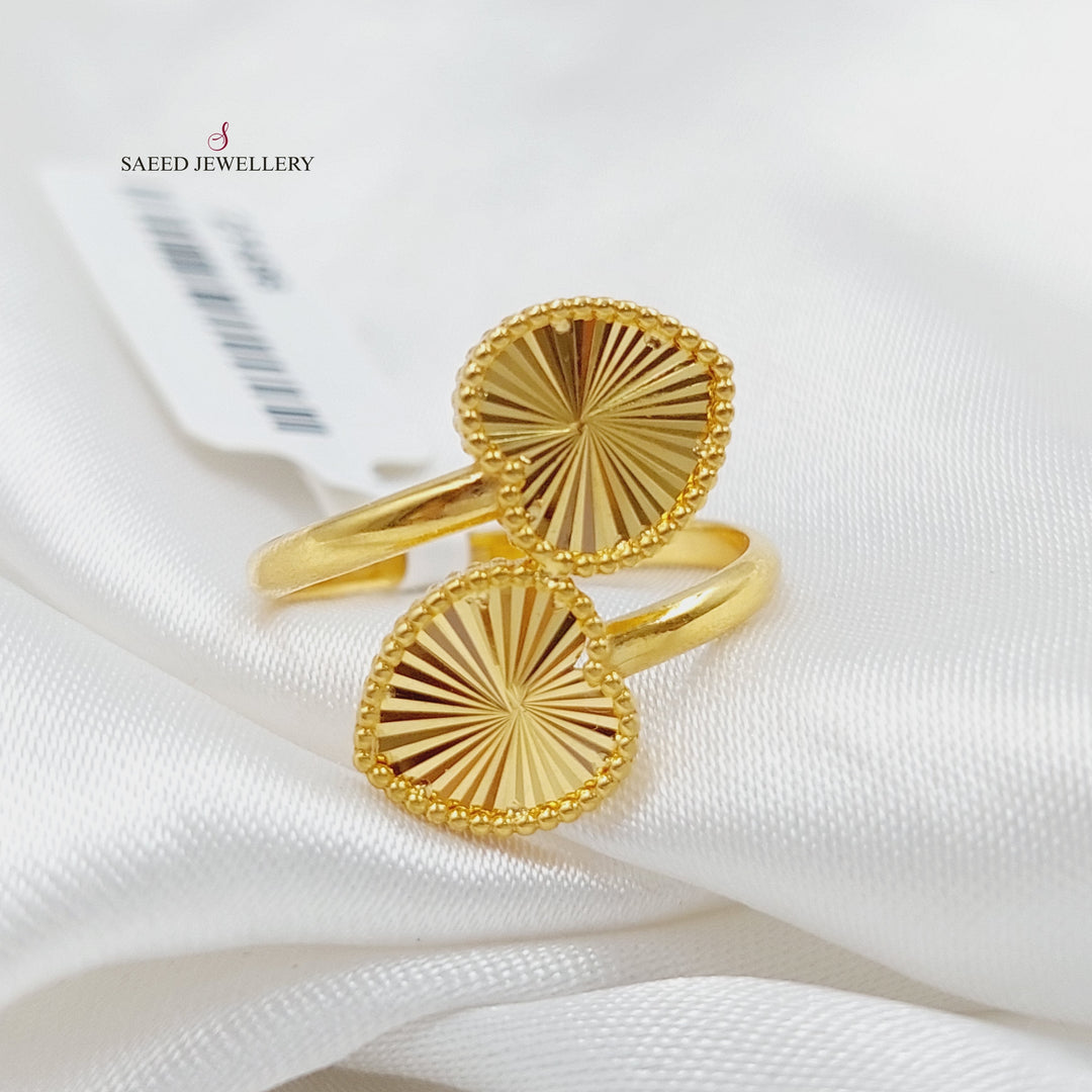 21K Gold Heart Ring by Saeed Jewelry - Image 1