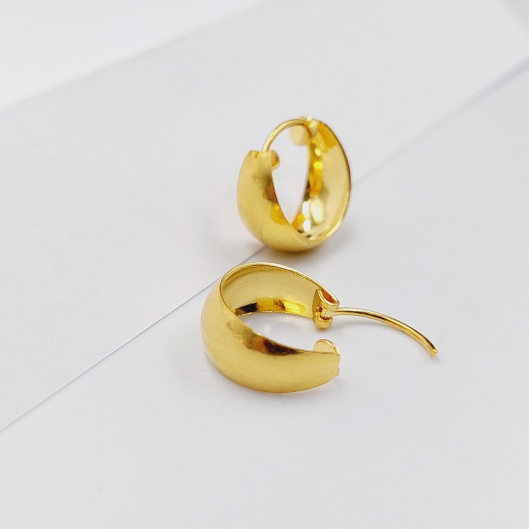 21K Gold Hoop Earrings by Saeed Jewelry - Image 4