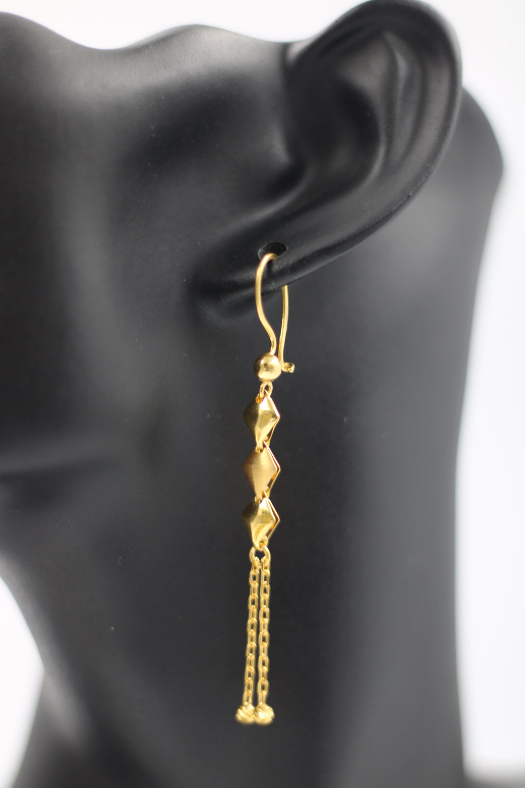 21K Gold Fancy Earrings by Saeed Jewelry - Image 18