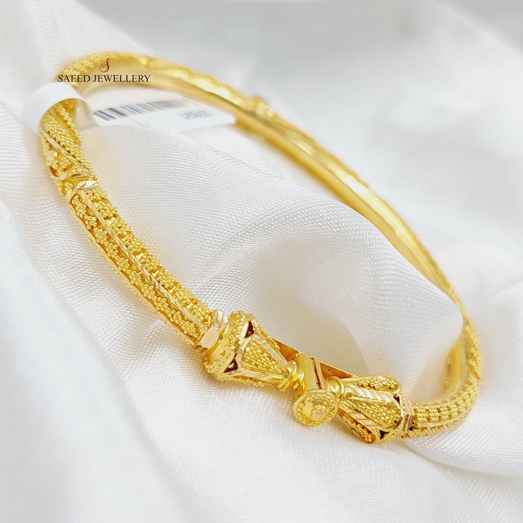 21K Gold Indian Bracelet by Saeed Jewelry - Image 6