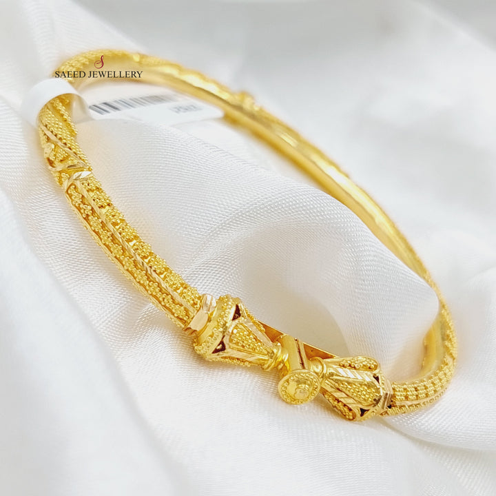 21K Gold Indian Bracelet by Saeed Jewelry - Image 6