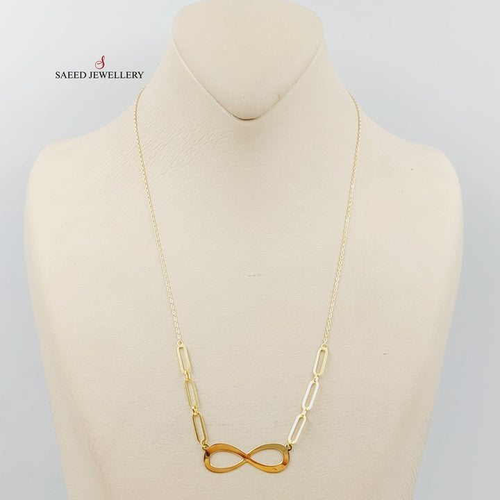 18K Gold Infinite Necklace by Saeed Jewelry - Image 4