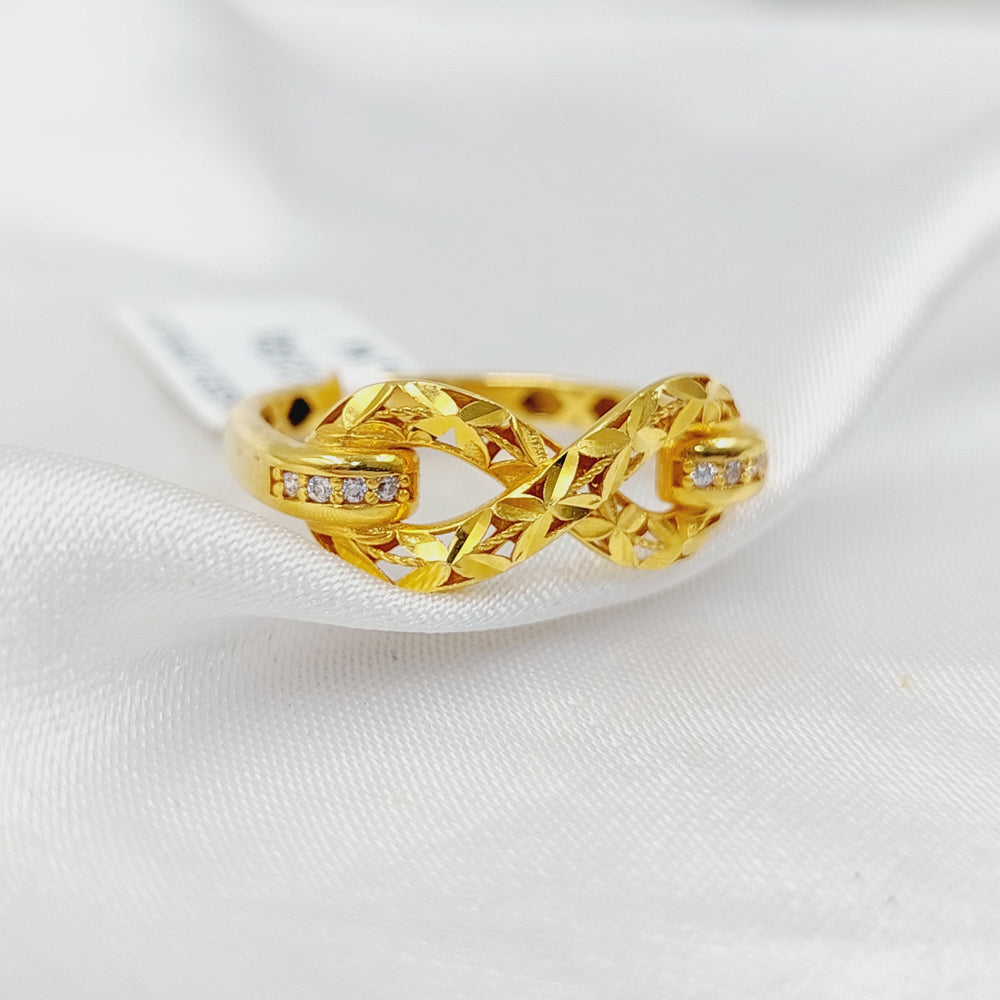 21K Gold Infinite Ring by Saeed Jewelry - Image 2