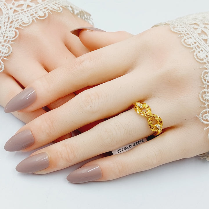 21K Gold Infinite Ring by Saeed Jewelry - Image 4