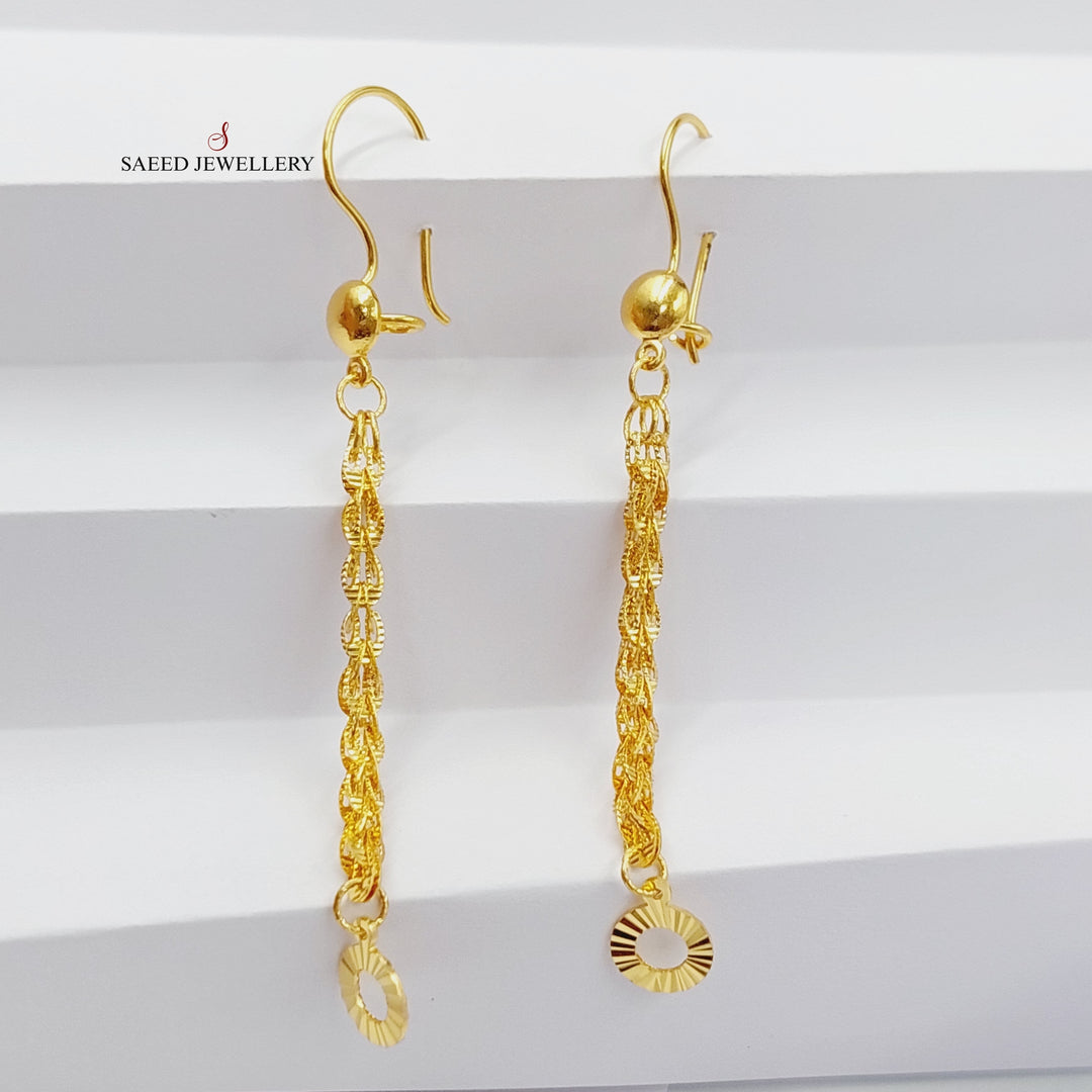 21K Gold Joy Earrings by Saeed Jewelry - Image 4