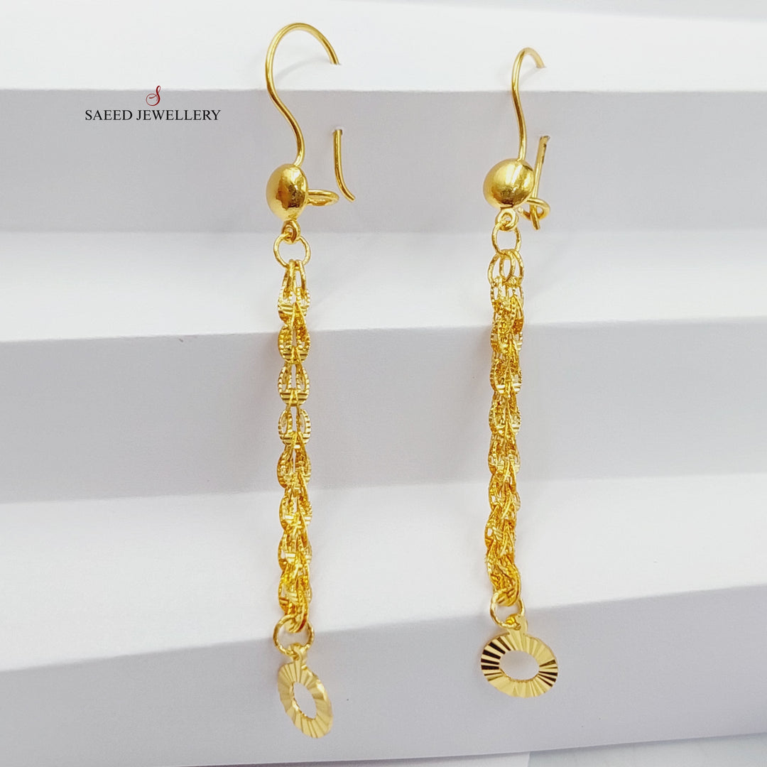 21K Gold Joy Earrings by Saeed Jewelry - Image 5