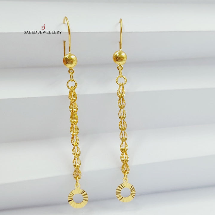 21K Gold Joy Earrings by Saeed Jewelry - Image 4