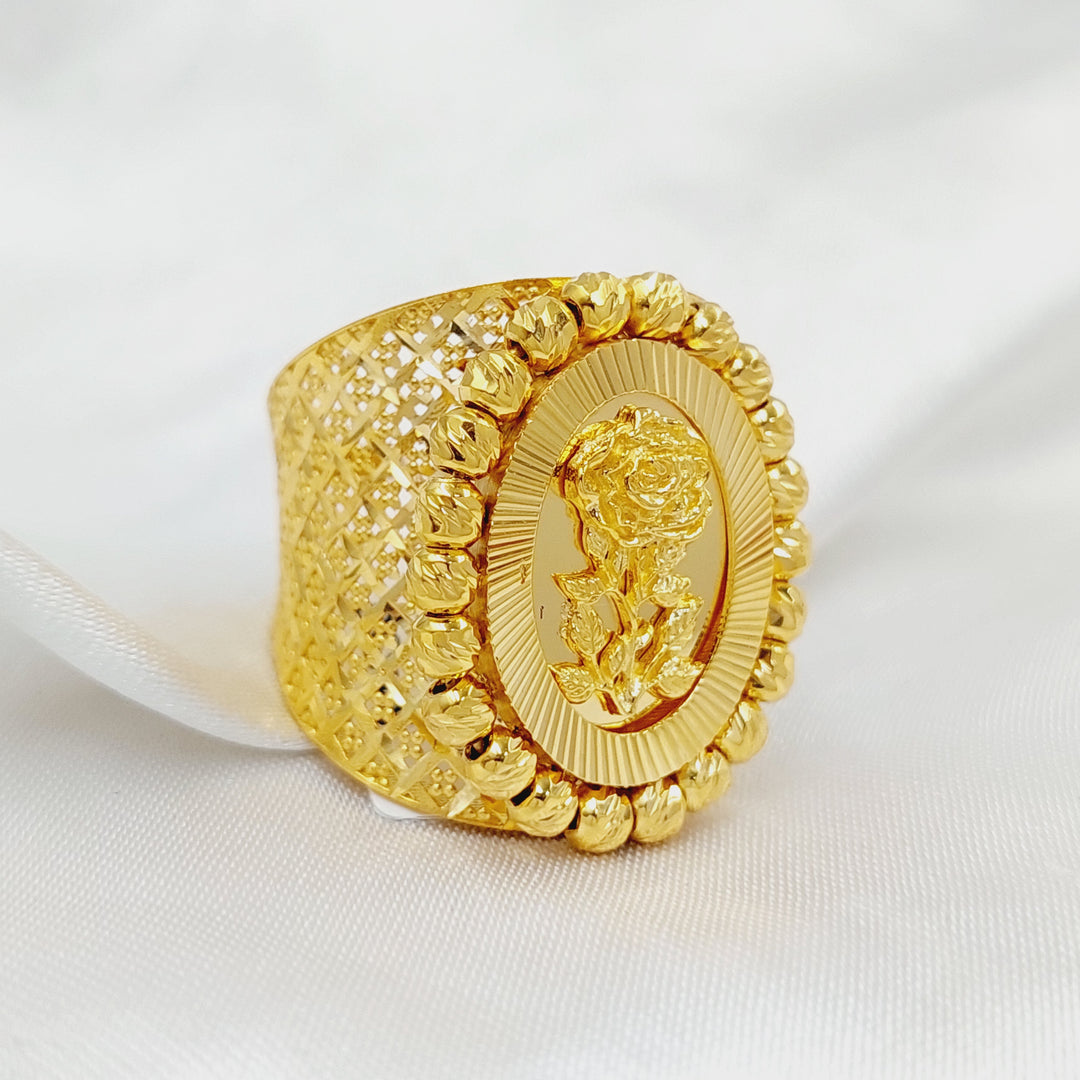 K Gold Balls Ounce Ring by Saeed Jewelry - Image 1