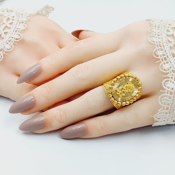 K Gold Balls Ounce Ring by Saeed Jewelry - Image 4