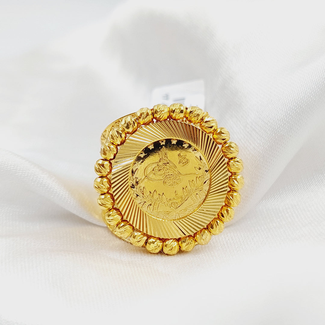 K Gold Balls Rashadi Ring by Saeed Jewelry - Image 5